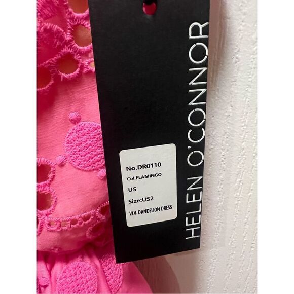 Helen Thurley O'Connor DANDELION One Shoulder Pink Mini Dress Size 2  NWT$599 - Picture 8 of 8